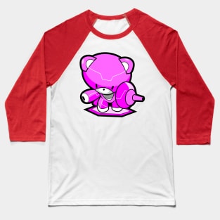 Gundam War Bear pink Baseball T-Shirt